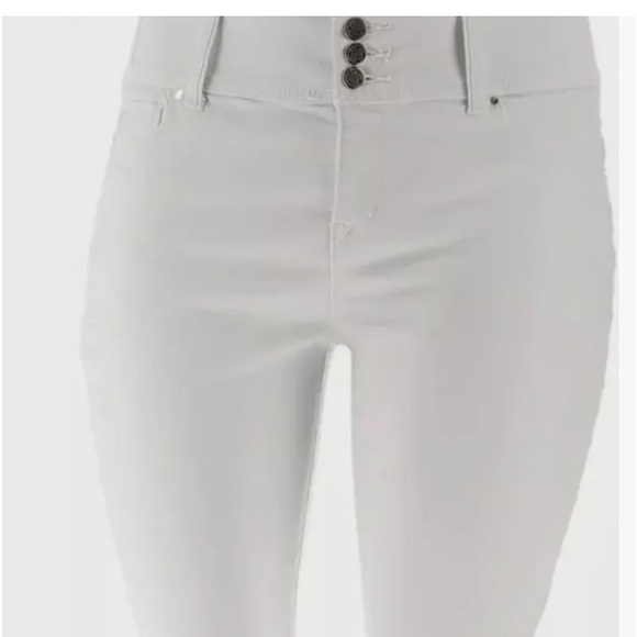 LAURIE FELT SILKY CURVE SKINNY WHITE JEANS WITH VITAL STRETCH TECHNOLOGY XXS - Picture 3 of 16
